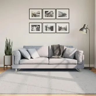vidaXL Vidaxl - Alfombra De Pelo Corto Suave Lavable Huarte Gris 200x200 Cm