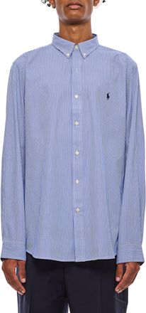 Polo Ralph Lauren Light Blue Long Sleeve Sport Shirt with Embroidered Logo