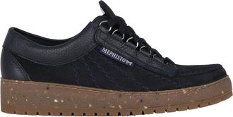 Mephisto Blauwe Veterschoenen - Regenboog Stijl - Heren - Sneakers - Blauw - 41 EU - Su&egrave;de - Schoenen