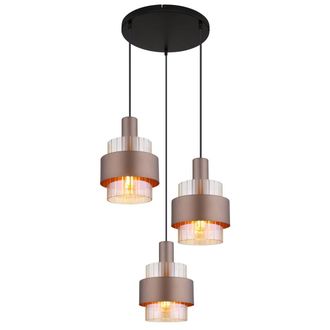 Globo Lighting L&aacute;mpara Colgante - Milley - Bronce - Vidrio - &Oslash; 45cm