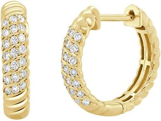 Sabrina Designs 14K 0.26 Ct. Tw. Diamond Huggie Earrings