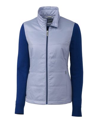Cutter & Buck Womens Cora Quilted Sweater Jacket