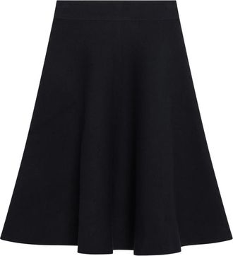 Frankie Shop July Gebreide Midirok - Dames - Midirokken - Blauw - S - Rokken