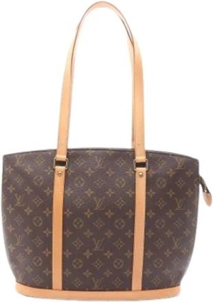 Louis Vuitton Pre-owned Tote Bags, female, Brown, Size: ONE SIZE Pre-owned Canvas Tote Bag