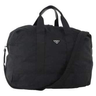 Prada unisex, Pre-owned, Zwart, Maat: ONE Size Nylon