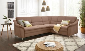 Sit&more Ecksofa »Cardoso L-Form« mit Federkern, wahlweise mit Bettfunktion und Schubkasten