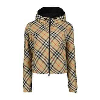 Burberry Reversible Check Jacket - female - Burberry - Light Jackets - Beige - S - Jackets
