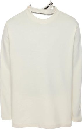 Y / Project Geribbelde Kraag Longsleeve Top - Heren - Longsleeves - Beige - M - Tops