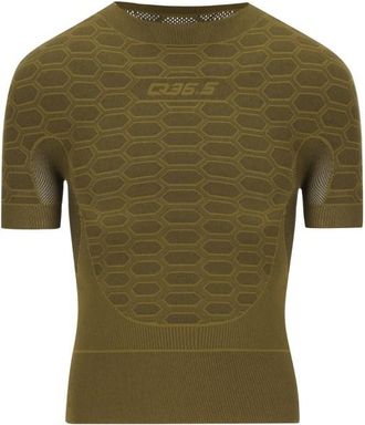 Q36.5 Base Layer 2 Short Sleeve Kunstfaserunterwäsche - Unisex | oliv