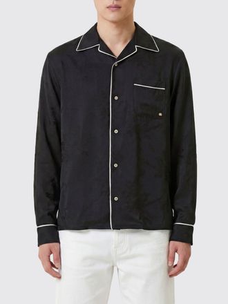 Amiri Camicia stile pigiama in raso con colletto cubano e maniche lunghe