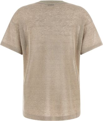 Brunello Cucinelli Womens Beige Linen Cardigan Clothing