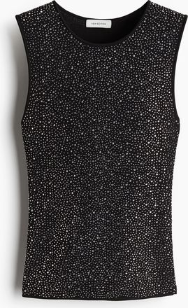 H&M Tanktop mit Strass - Schwarz