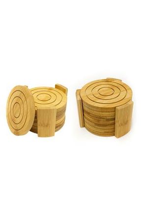 Berghoff 14-Piece Bamboo Coaster Set in Brown at Nordstrom Rack