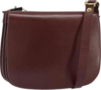 Cartier Tweedehands leren schoudertassen - Dames - Vintage Schoudertas - Rood - ONE Size - Vintage