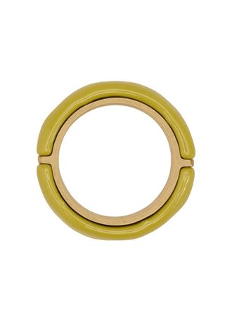 Ami hammered lacquered resin ring - Gold