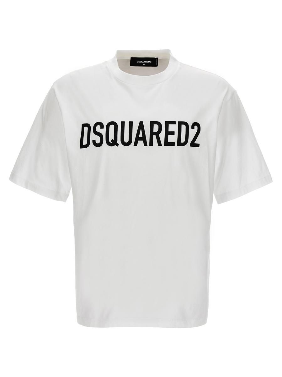 Dsquared2 Mens T-Shirt in White | Size Medium