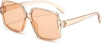 Generic Outdoor Men Vacation Sunglasses Commuter Women Driving Sun Glasses(Orange)