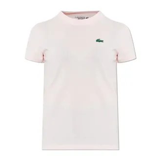 Lacoste T-Shirts, female, Pink, Size: XS Ultra Dry Technical Cotton T-Shirt