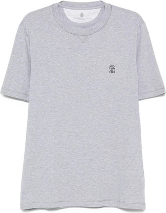 Brunello Cucinelli Embroidered Cotton T-shirt