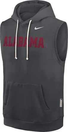 Nike Alabama Sideline Nike Mens Dri-FIT College Sleeveless Pullover Hoodie in Grey | 03B406FABV-65K