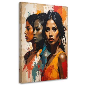 Feeby Cuadro En Lienzo Retratos De Mujeres En Un Estilo Art&iacute;stico Urbano 70x100
