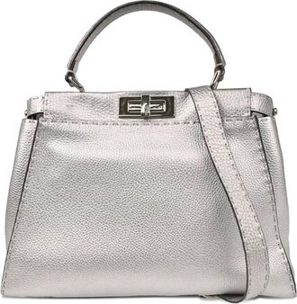 Fendi Borsa a mano Peekaboo 2way 2010 - Effetto metallizzato