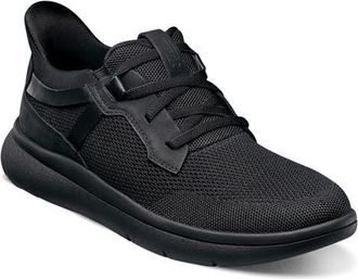 Florsheim Fleet Knit Elastic Sneaker in Black at Nordstrom, Size 10.5