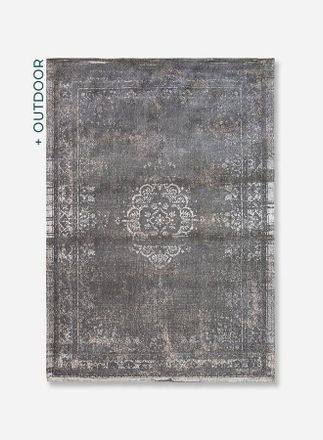 Louis De Poortere Medallion Design - Fading World Medallion Rug - Made In Belgium - Jacquard Flatweave Mec&aacute;nico - Acabado A Mano - Antideslizante Natural - 100% Algod&oacute;n
