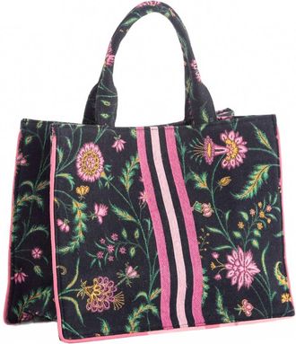 Shiraleah Womens Karla Floral Canvas Tote Bag In Multi