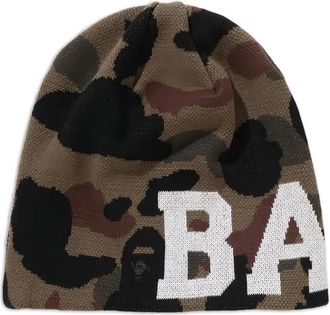 A Bathing Ape Berretto con stampa camouflage - Marrone