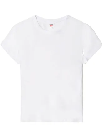 Re/Done Hanes doorzichtig T-shirt - Wit