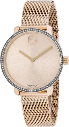 Movado Womens Rose gold dial Watch
