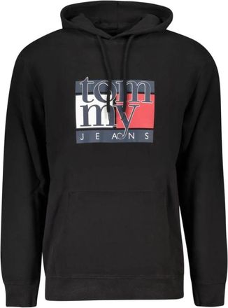Tommy Hilfiger Zwarte Katoenen Heren Trui - Heren - Hoodies - Zwart - XL - Katoen - Hoodies & sweatvesten