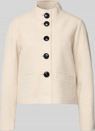 Betty Barclay Regular Fit Blazer aus Viskose-Woll-Mix in Sand, Gr&ouml;&szlig;e 36