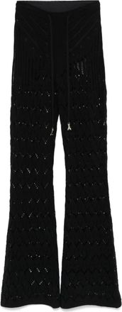 Patrizia Pepe Pantaloni traforati - Nero