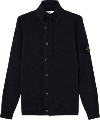 Stone Island Zip Up Cardigan Black L2S1551000-47S00A3-V0029