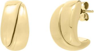 Italian Gold, Inc 14K Puffed Hoop Earrings