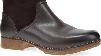 Dansko Womens Monique Burnished Calf Boots In Chocolate