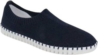 Eric Michael Womens Lucy Mesh Slip On In Navy