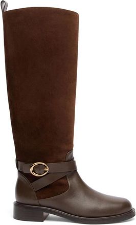 Stuart Weitzman Rijlaars - Dames - Hoge Laarzen - Bruin - 35 EU - Schoenen