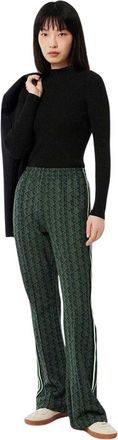 Lacoste Dames-trui met 3D-ribbreisel en logo (Zwart)