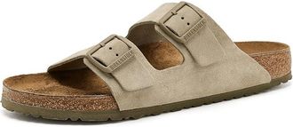 Birkenstock Arizona - Suede Mens Dress Sandals Faded Khaki : EU 45 (US Mens 12-12.5) M