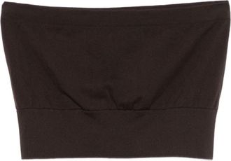 Wolford Brown Solid Strapless Top