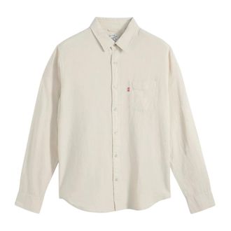 Levi's Casual Shirts, male, Beige, Size: XL Sunset One Pocket Standard Fit Shirt