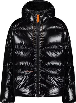 Gertrude Jassen, Heren, Zwart, S, Nylon, Azael Full Bright Puffer Jas