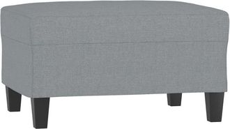 vidaXL Reposapiés de tela gris claro 70x55x41 cm Vidaxl