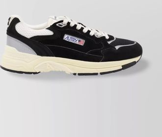 Autry low top sneakers with contrast sole and mesh panels