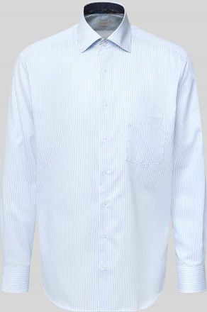 Eterna Comfort Fit Businesshemd mit Knopfleiste in Bleu, Größe 39