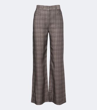 Acne Studios Checked wide-leg pants
