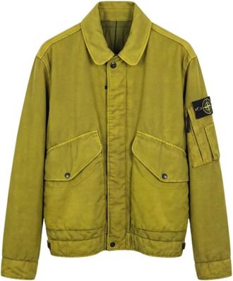 Stone Island Heren, Jassen, Groen, Maat: M Katoen